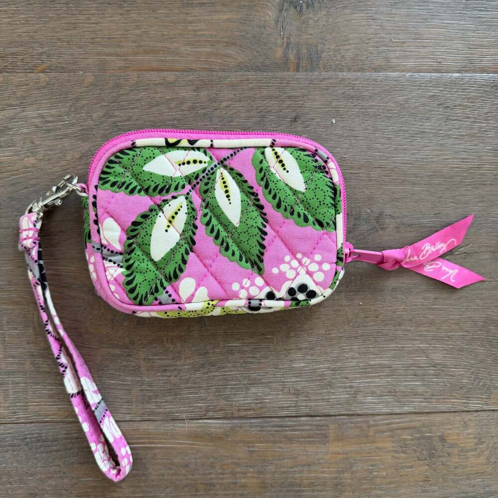 Vera Bradley Priscilla Pink Universal Tech Case Wristlet